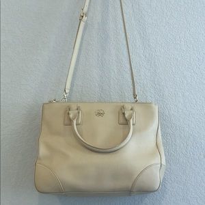 Tory Burch Robinson Bag Double Zip Tote (cream)